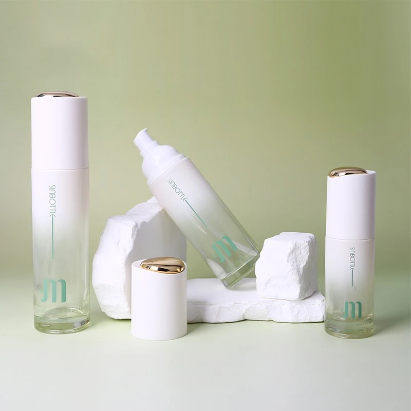 Professional Lotion Pump Glass Bottle Starter Kit-40ml,100ml,120ml & 30g,50g Jars suppliers
